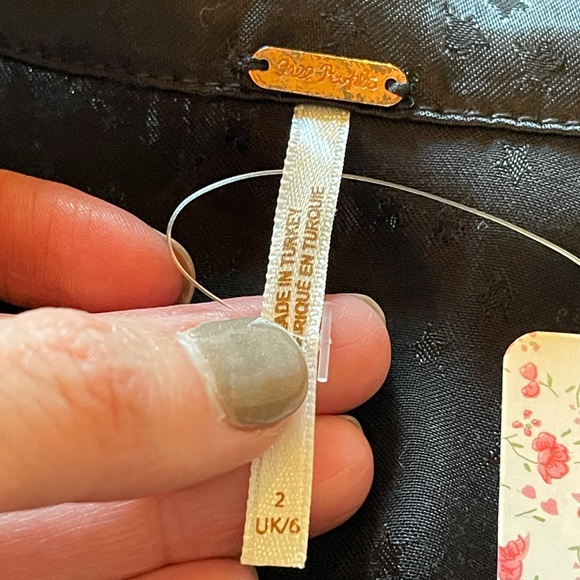 Free People Black Starstruck Mini Skirt Size 2 - Picture 7 of 11